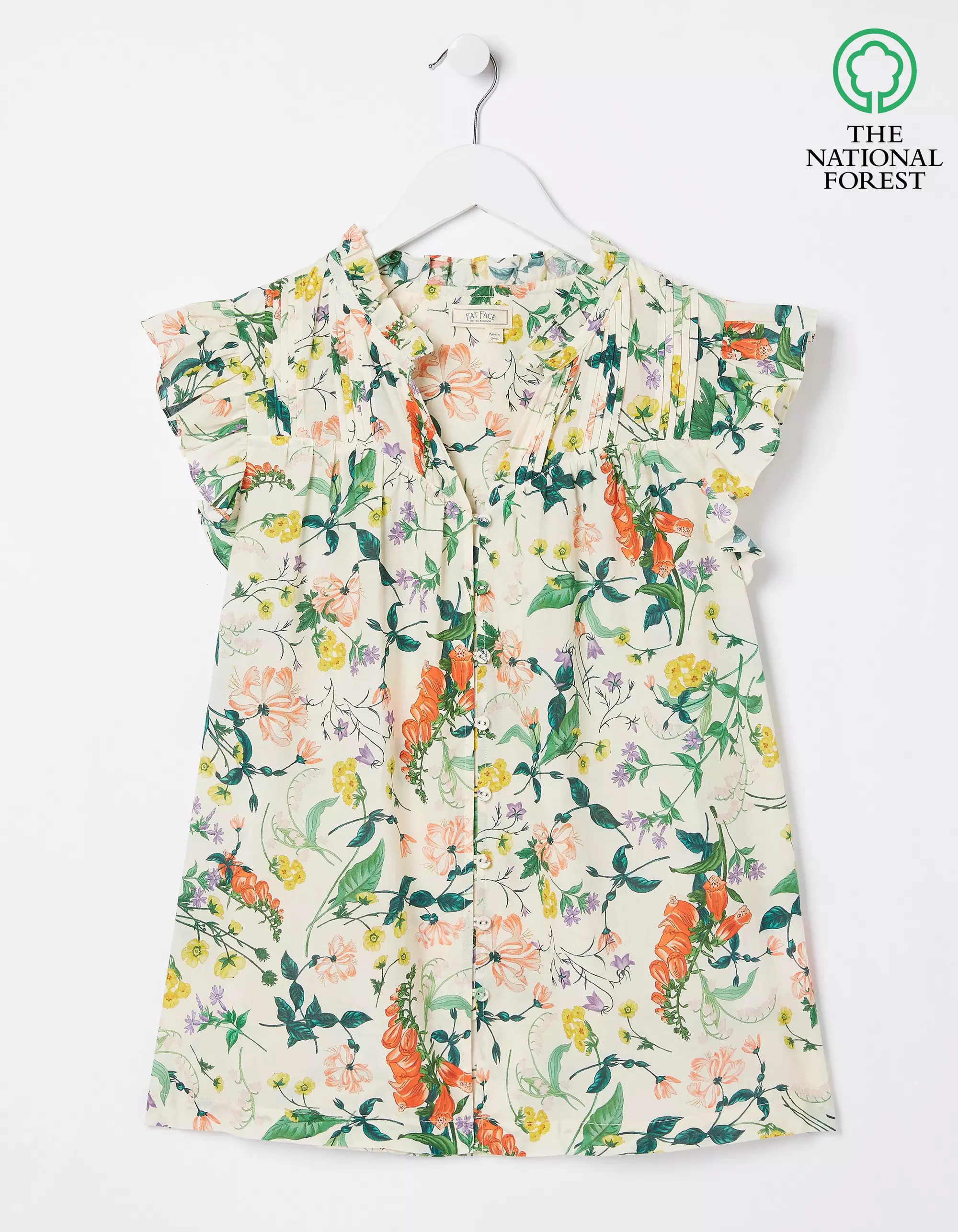 National Forest Hazel Floral Forest Blouse | Fat Face (UK&IE)