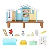 BLUEY Beach Cabin Playset, with Exclusive Figure with Goggles. Includes 10 Play Pieces and Sticker Sheet | Amazon (US)