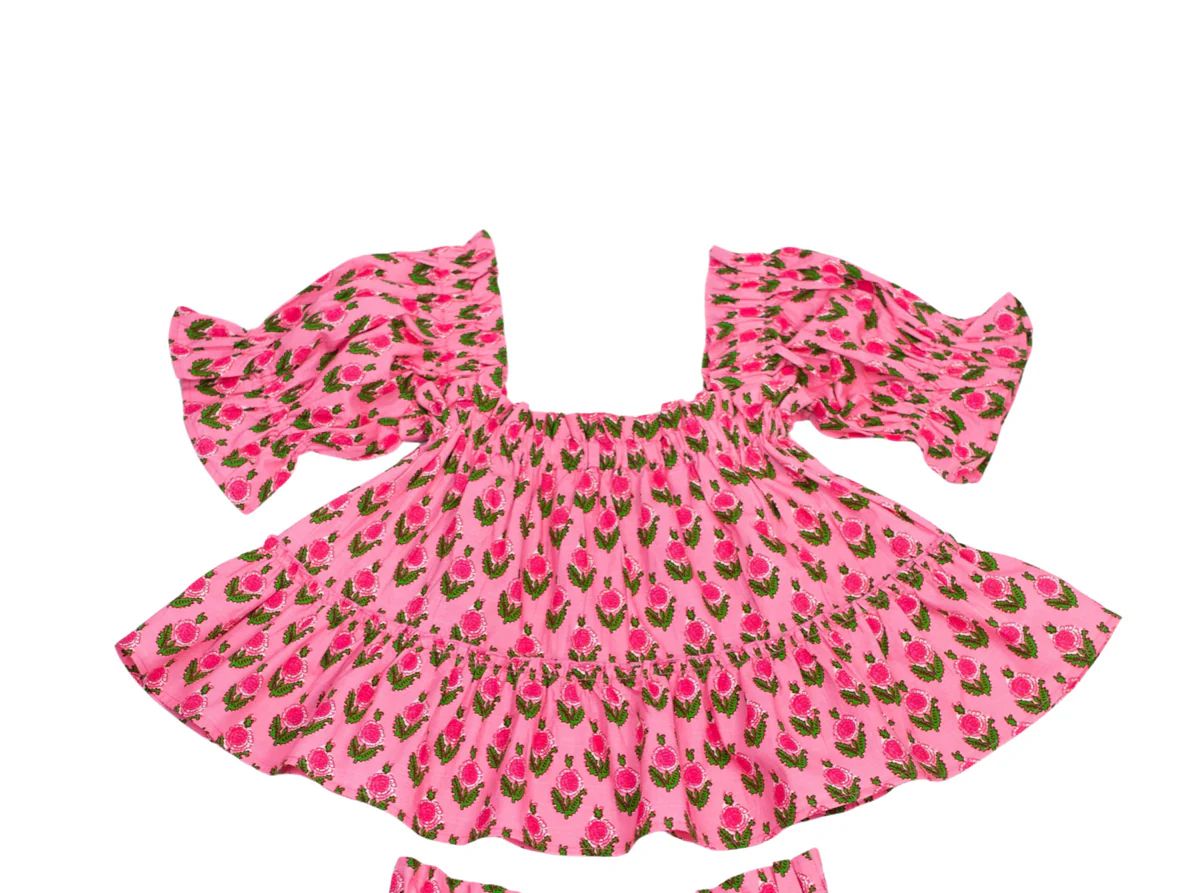 Polly Set in hot pink flower | Elizabeth Wilson Designs