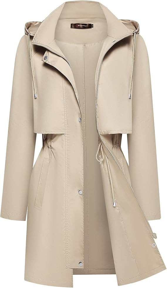Bloggerlove Rain Jacket for Women Waterproof with Hood Trech Coat for Women Lightweight Raincoats... | Amazon (US)
