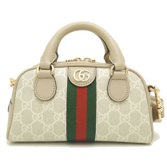 Pre-Owned GUCCI 724606 Handbag Ophidia GG Supreme Canvas Beige 251846 (Good) | Walmart (US)