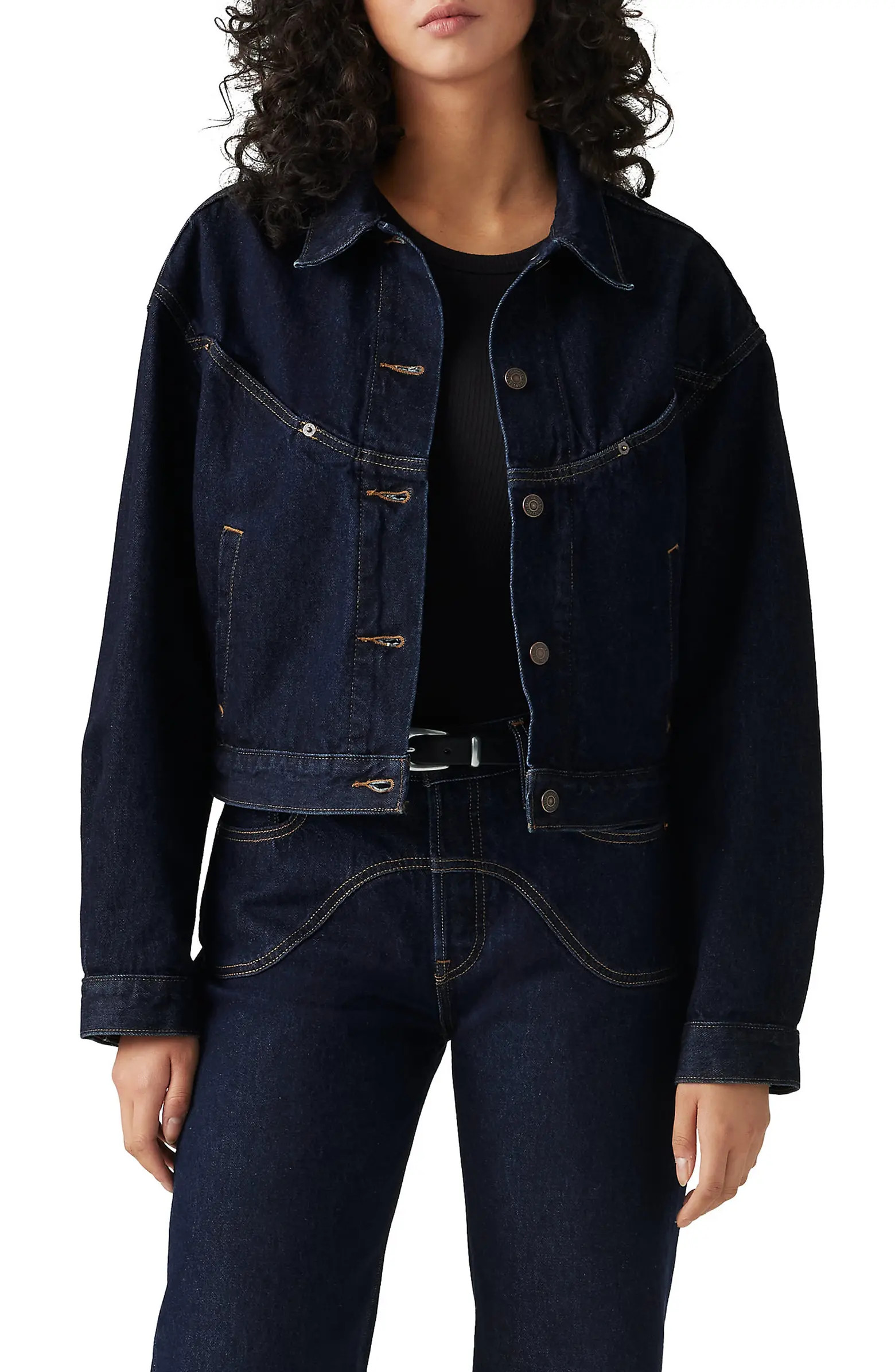 Levi's® Shrunken '90s Western Denim Trucker Jacket | Nordstrom | Nordstrom