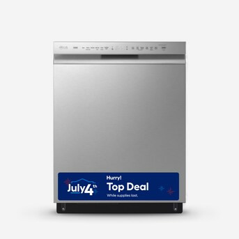 LG QuadWash 24-in Front Control Built-in Dishwasher With Third Rack ( PrintProof Stainless Steel ... | Lowe's