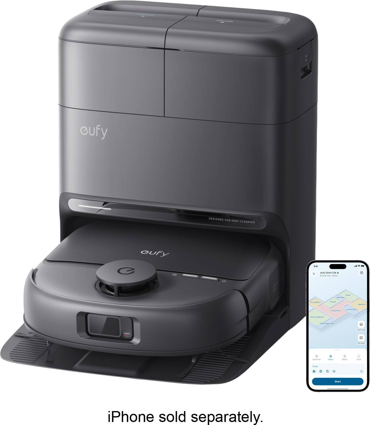 eufy - Robot Vacuum Omni C28 - Black | Best Buy U.S.
