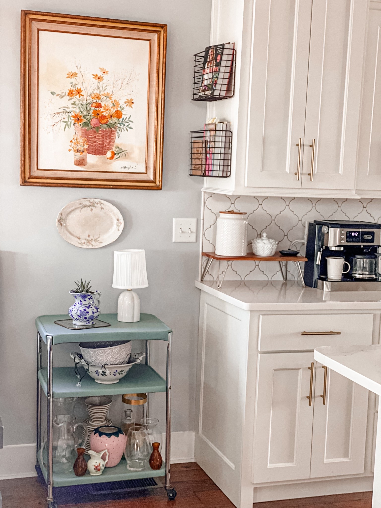 Posted little little nook in my house on Instagram and had a friend want links to the baskets on my cabinets. Unfortunately, they’re incredibly old…I did find similar options via @Amazon though 👏🏼 