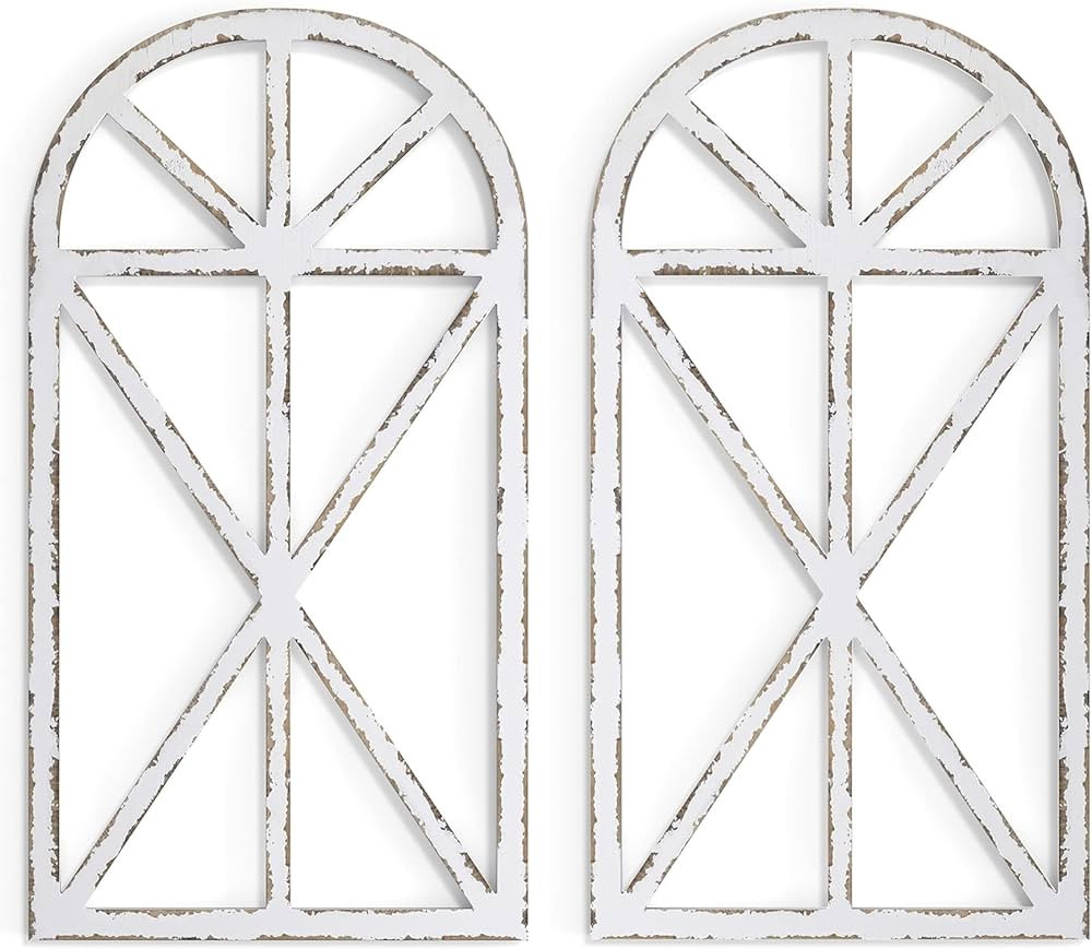 Barnyard Designs 13x27 Rustic Window Frame Wall Decor, Vintage Country Wall Hanging Decor, Farmho... | Amazon (US)