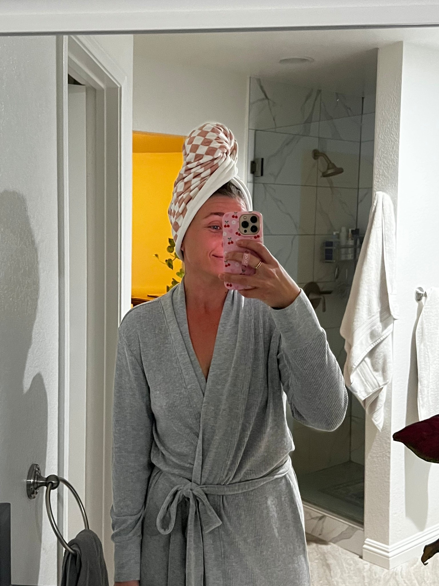 Post shower necessities!  