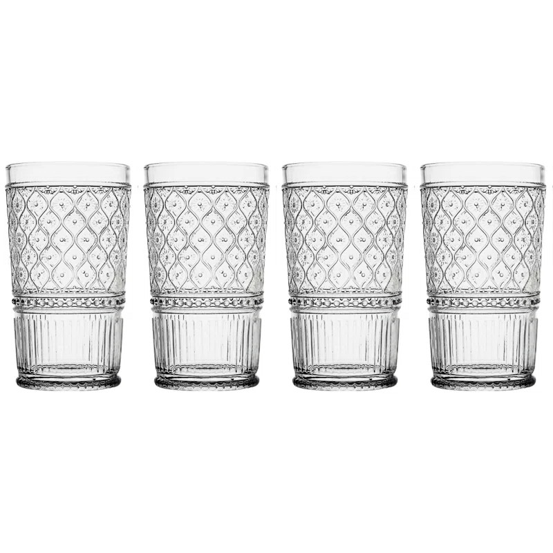 Godinger Silver Art Co Claro Highball Glasses, 17 oz. & Reviews | Wayfair | Wayfair North America