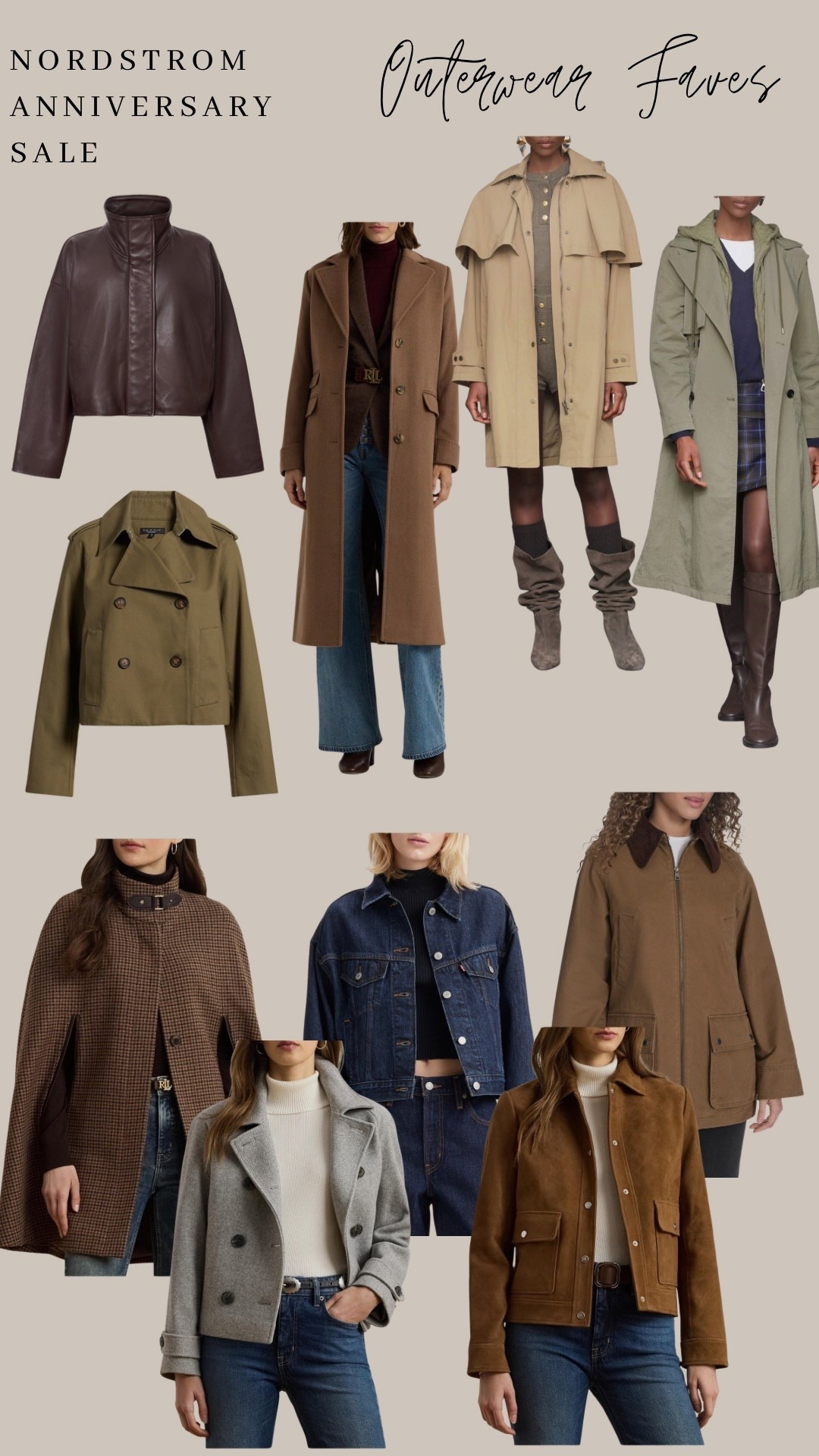 #nsale outerwear faves! 
#nordstrom