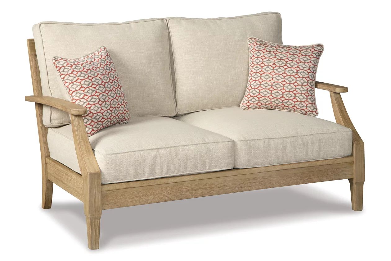Clare View Outdoor Loveseat with Cushion | Ashley Homestore