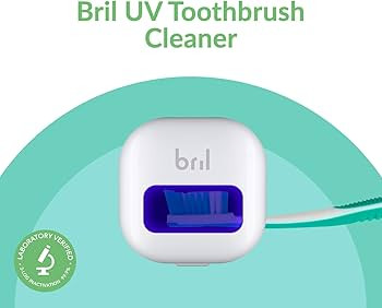 Bril UV-C Toothbrush Cleaner, Portable Brush Cover, Holder, and Travel Case for Any Size Toothbru... | Amazon (US)