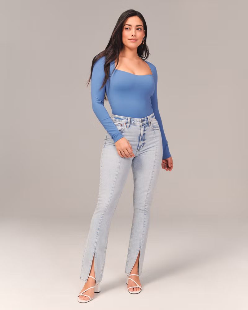 Women's Curve Love High Rise Skinny Jeans | Women's Bottoms | Abercrombie.com | Abercrombie & Fitch (US)