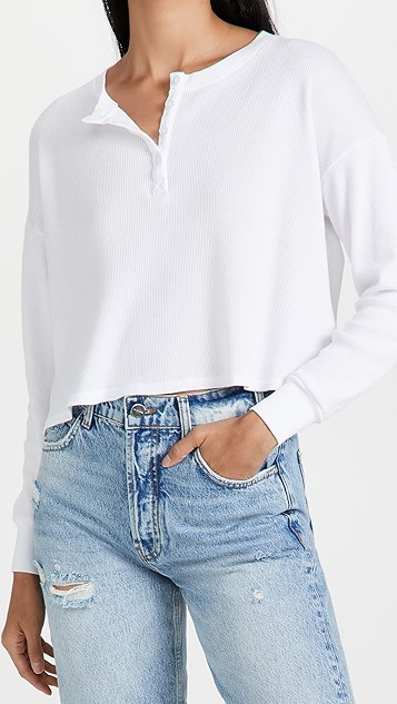 Thermal Boxy Henley | Shopbop