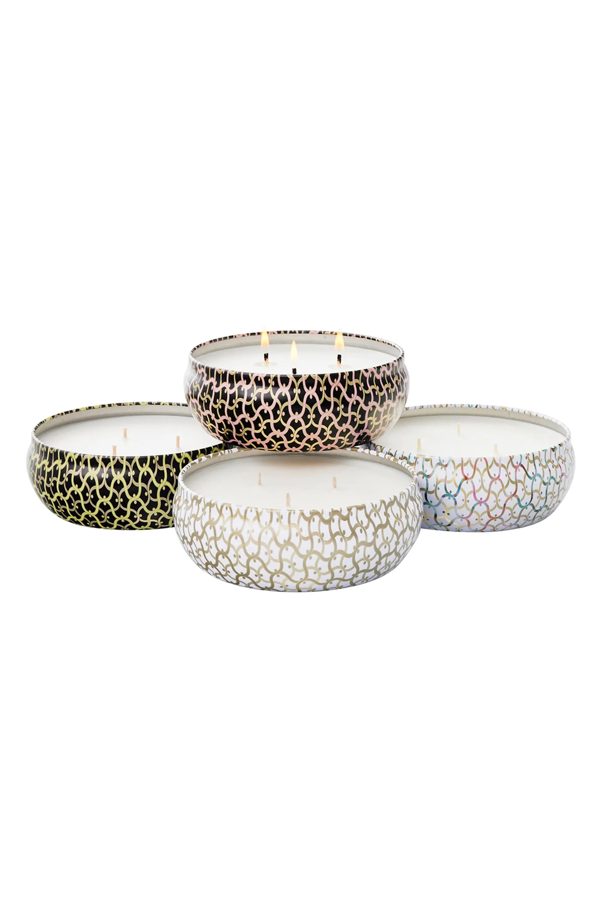 Voluspa Maison Set of 4 3-Wick Tin Candles | Nordstrom | Nordstrom