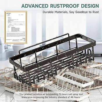 Veken Shower Caddy 6-Pack, Advanced Rustproof Design, No Drilling Adhesive Shelves, Rack with Soa... | Amazon (US)