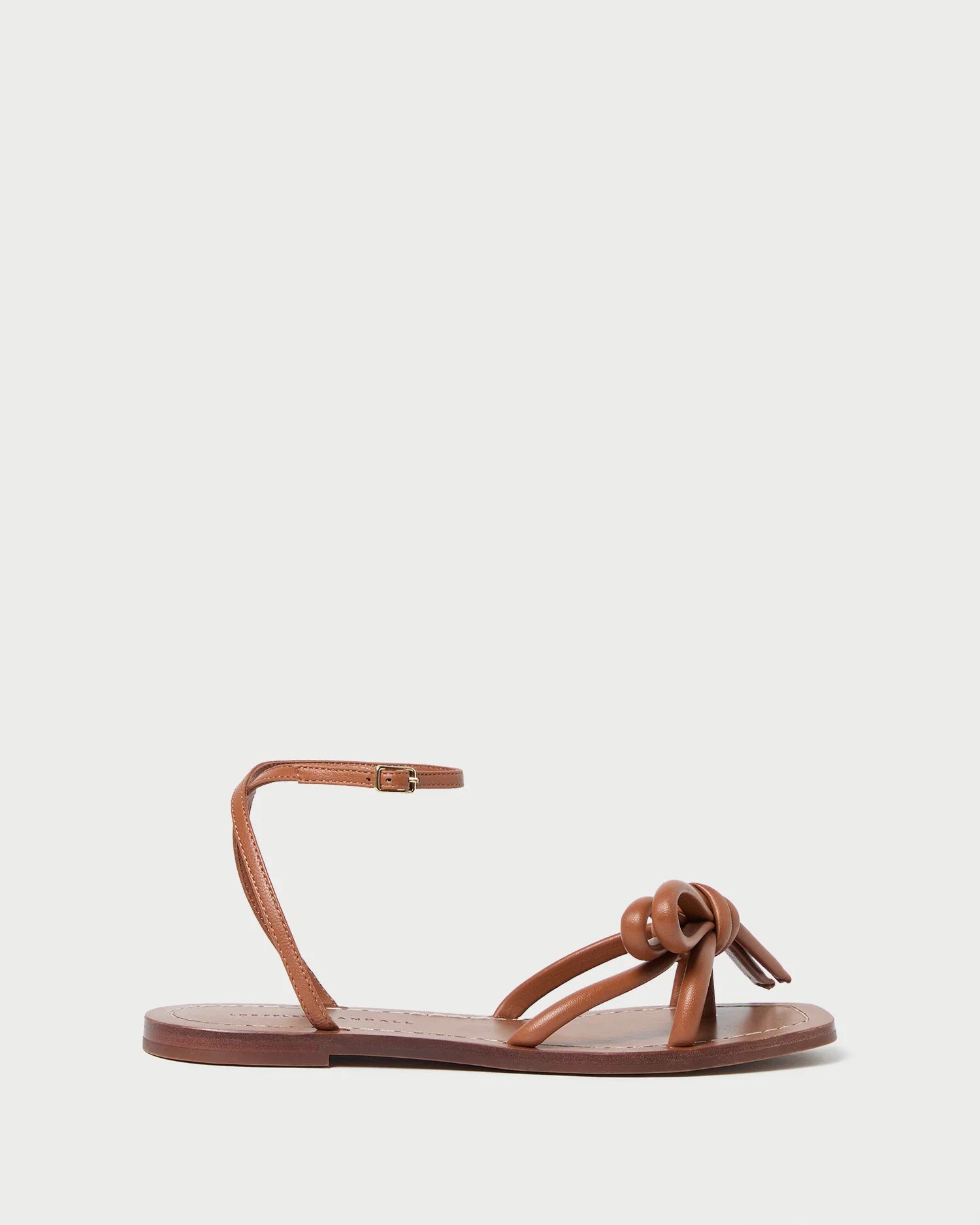 Henriette Timber Leather Bow Sandal | Loeffler Randall