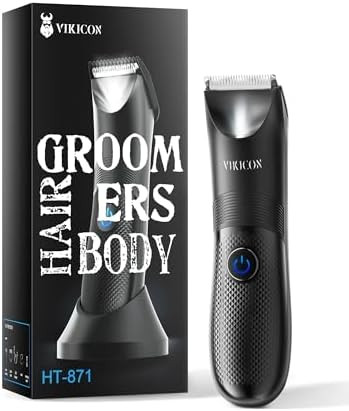 VIKICON Manscape Trimmer for Men - No Nicks Electric Razor-Shaver for Balls/Pubic/Groin/Legs/Ches... | Amazon (US)