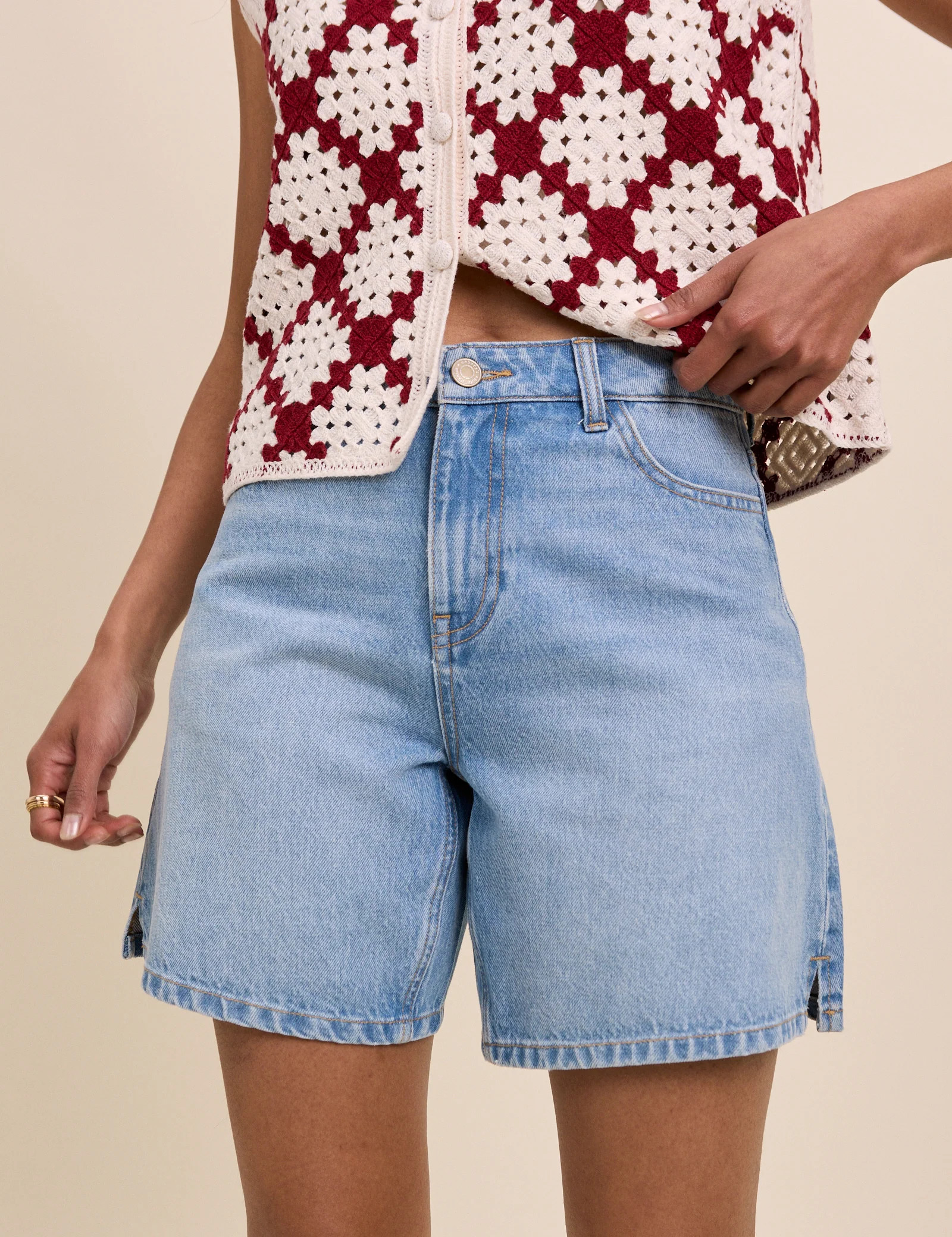Light Blue Bermuda Denim Shorts | Nobody's Child
