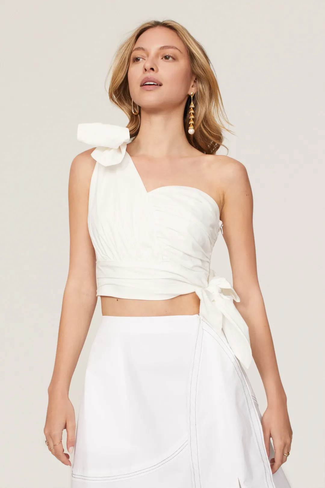 White One Shoulder Top | Rent the Runway