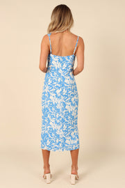 Elias Midi Dress - Blue Floral | Petal & Pup (US)