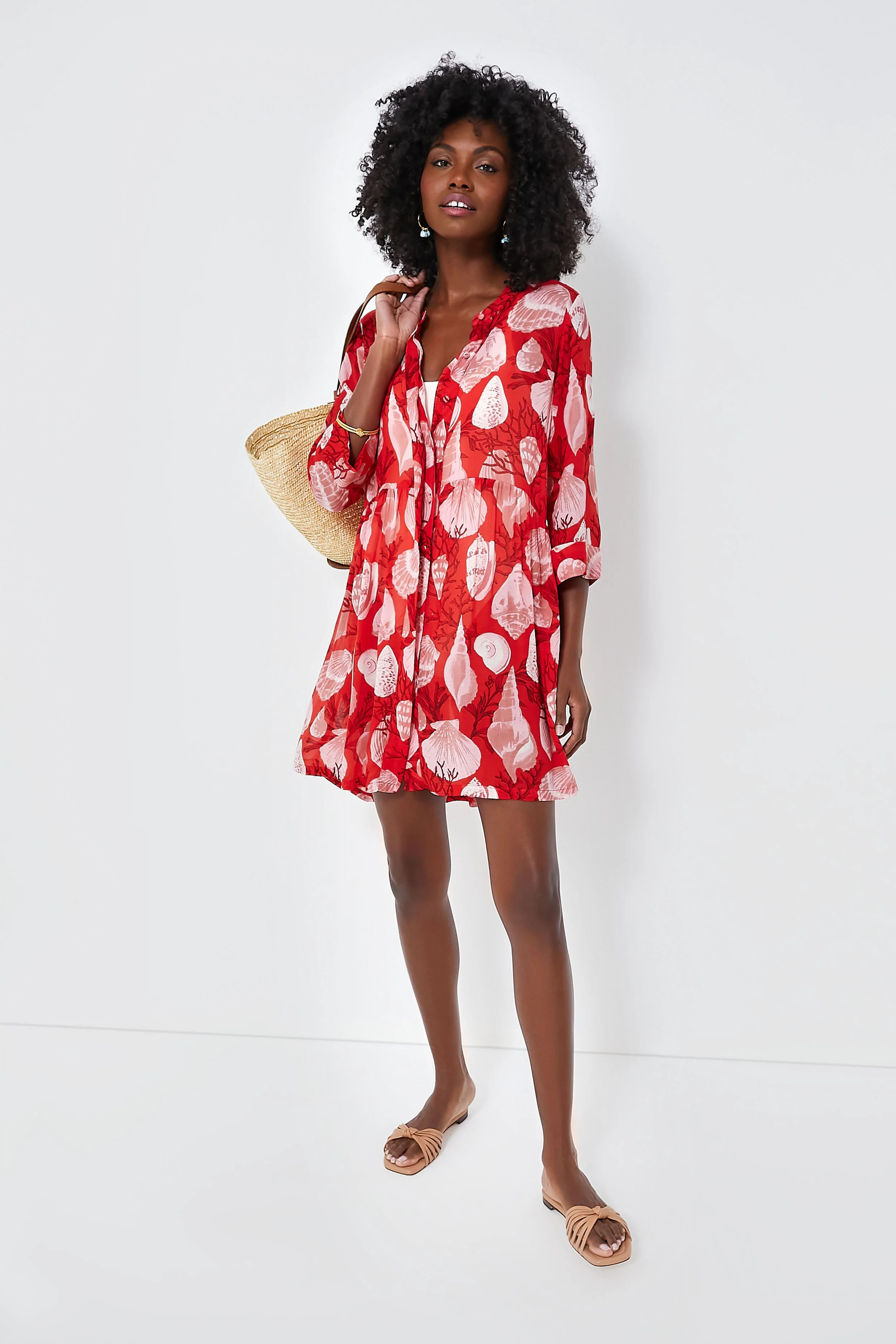 Red Shell Beachy Royal Coverup | Tuckernuck (US)
