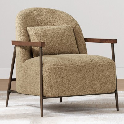 Spruce&Spring Modern Accent Chair, Brown, Single | Target