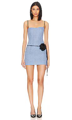 Lovers and Friends Domino Mini Dress in Blue Tweed from Revolve.com | Revolve Clothing (Global)