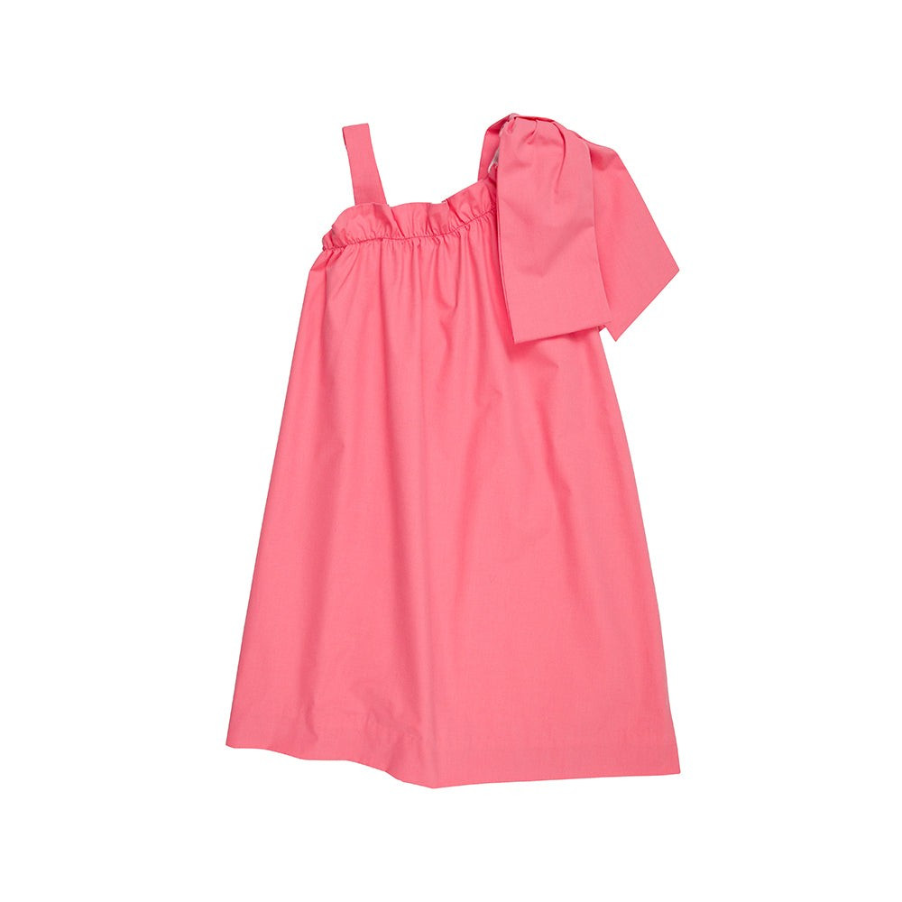 Maebelle's Bow Dress - Parrot Cay Coral | The Beaufort Bonnet Company