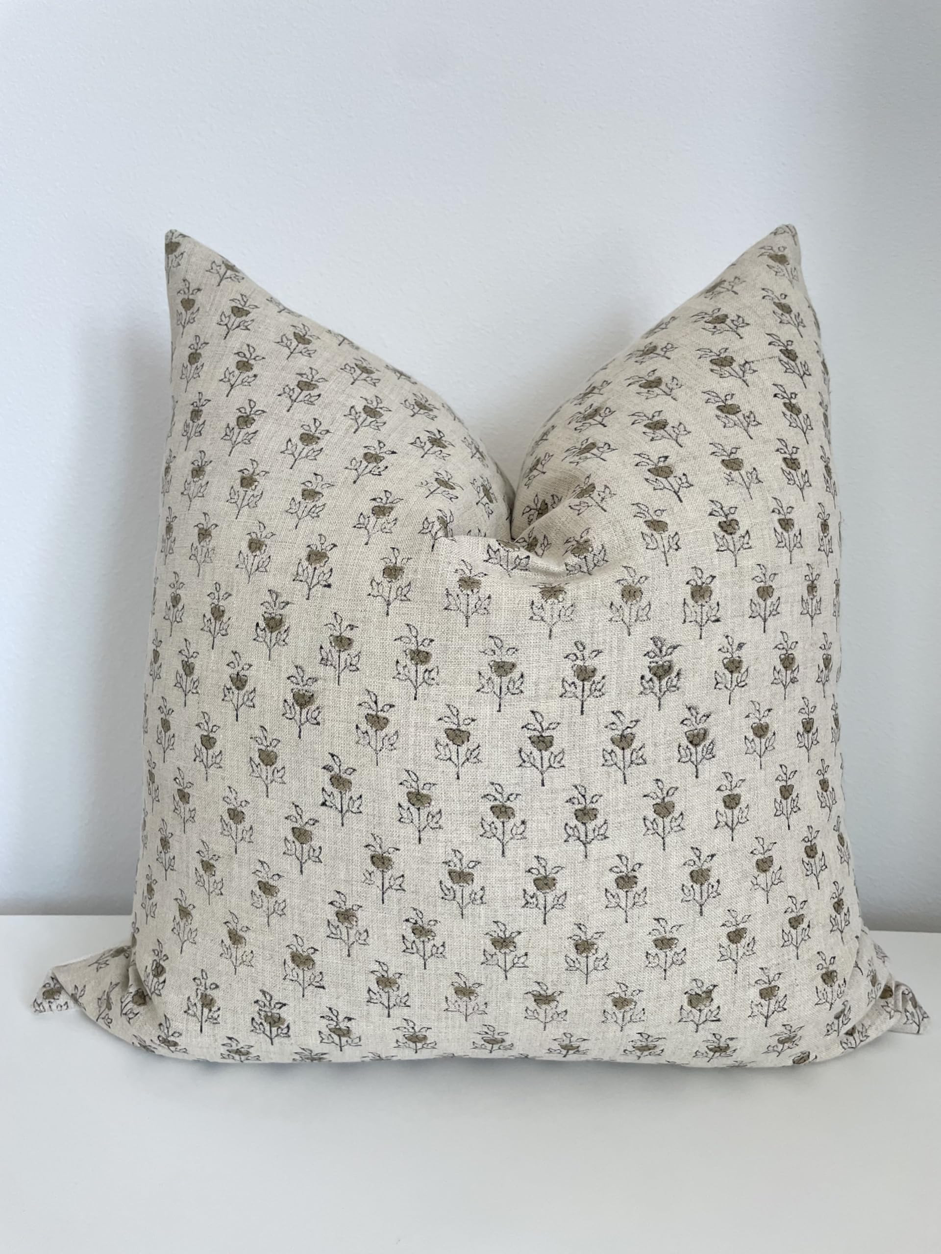 Amazon.com: CANYON THEORY STUDIO Hand Block Print Beige Pure Linen Throw Pillow Cover: Handmade Vintage Cushion Cover (Bodie) (20" x 20") : Home & Kitchen | Amazon (US)