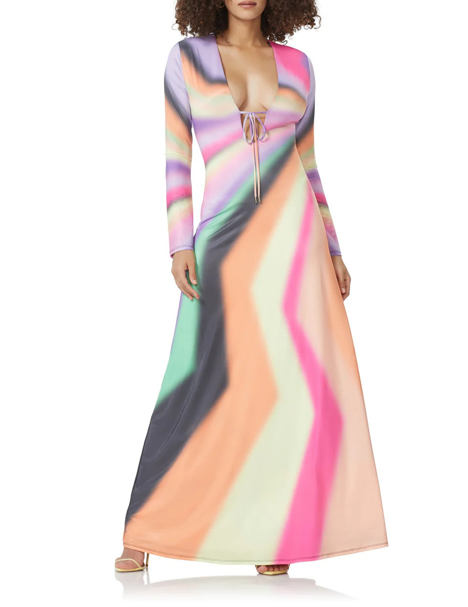 Clairo Maxi Dress - Mod Stripe | ShopAFRM