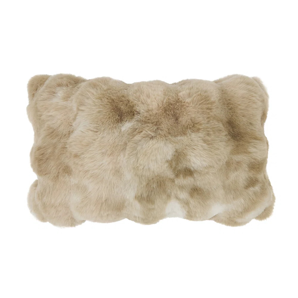Cozy Bubble Faux Fur Pillow Cover | Wayfair North America
