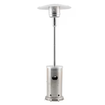 Master Forge 48000 -BTU Stainless steel Stainless steel Floorstanding Liquid propane Patio Heater | Lowe's