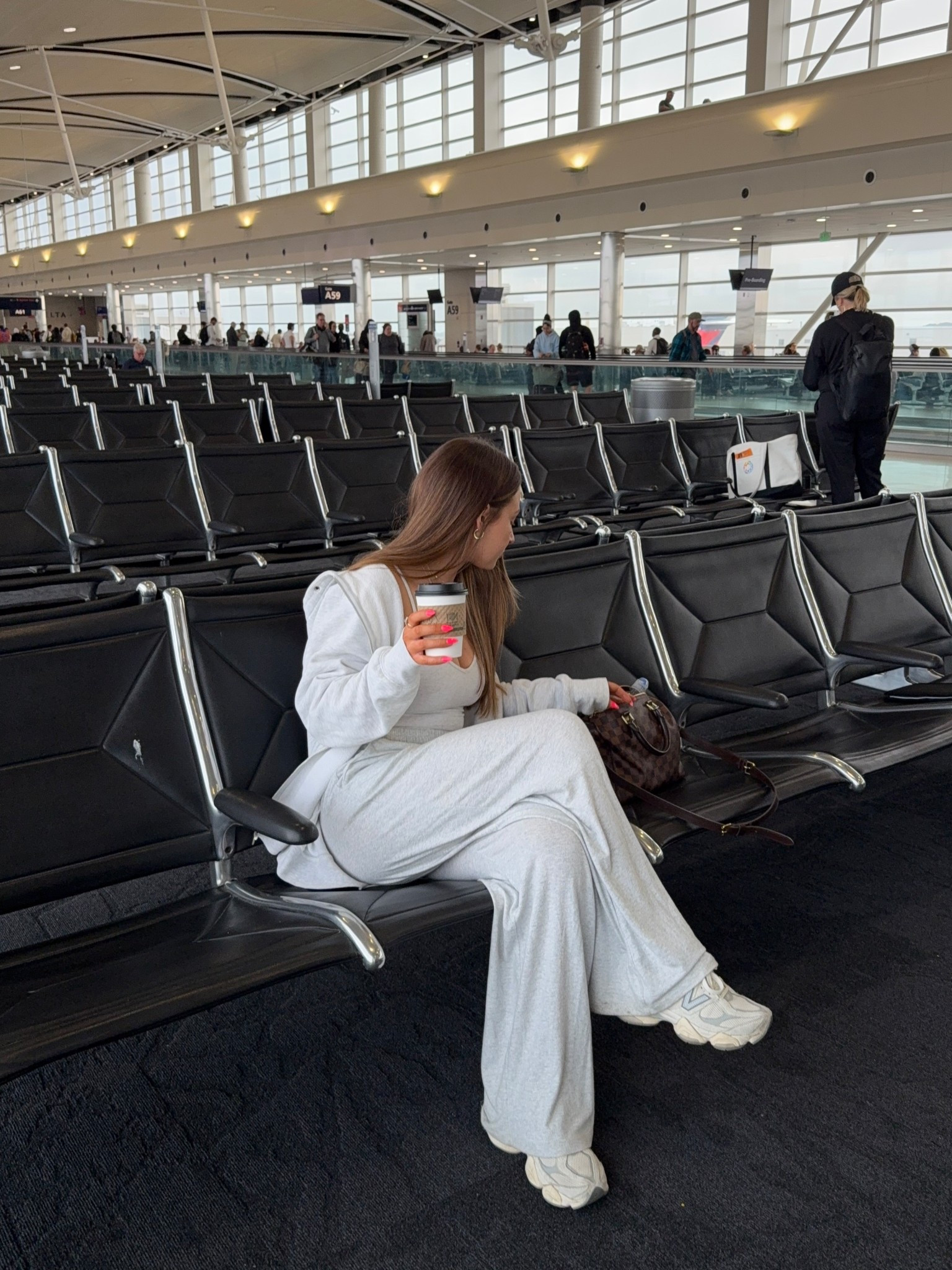 exact pants are sold out abercrombie so linking similar 
size xs in the tank
jacket is old joah brown but linked similar