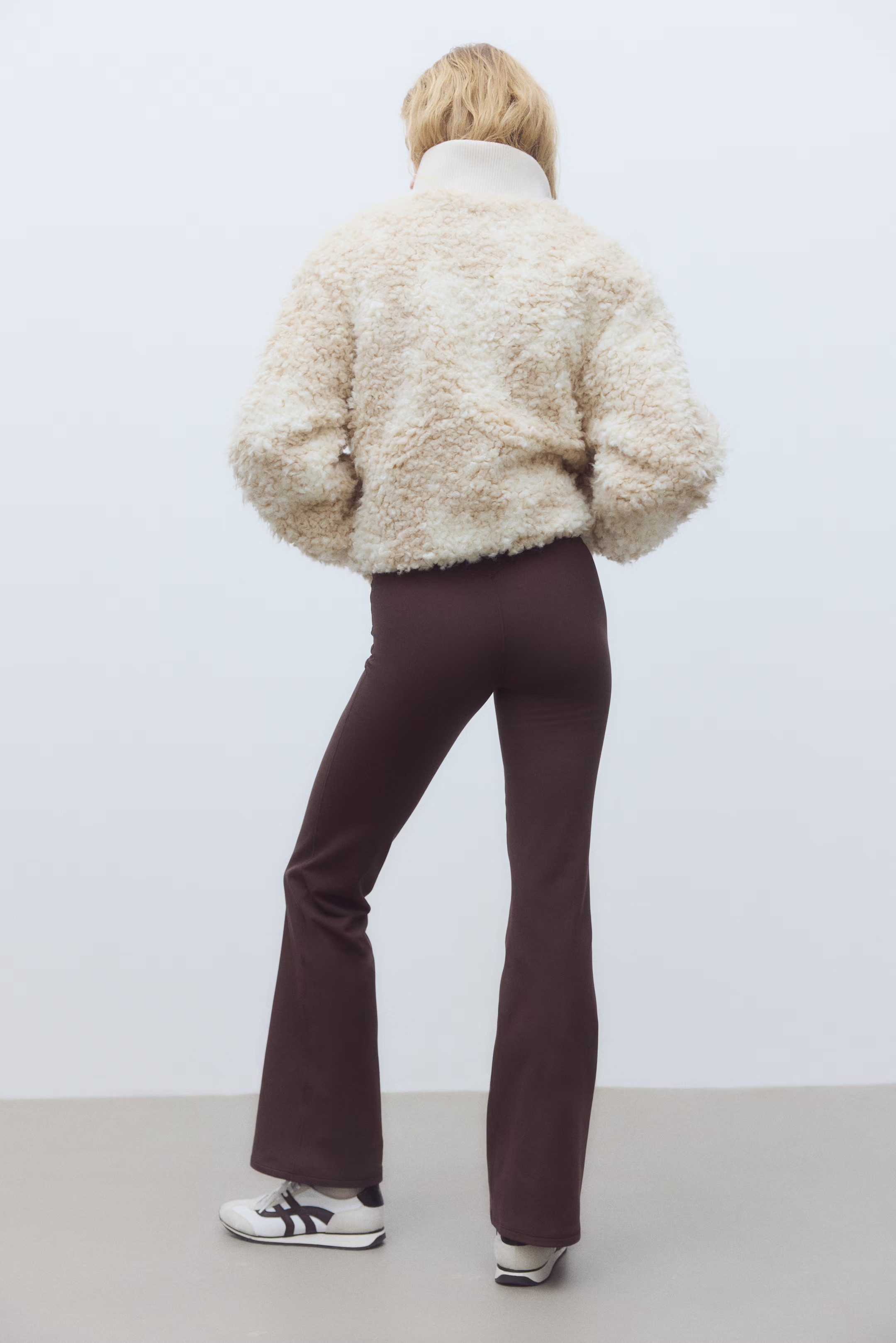 Flared Sports Fleece Leggings with SoftMove™ | H&M (US + CA)