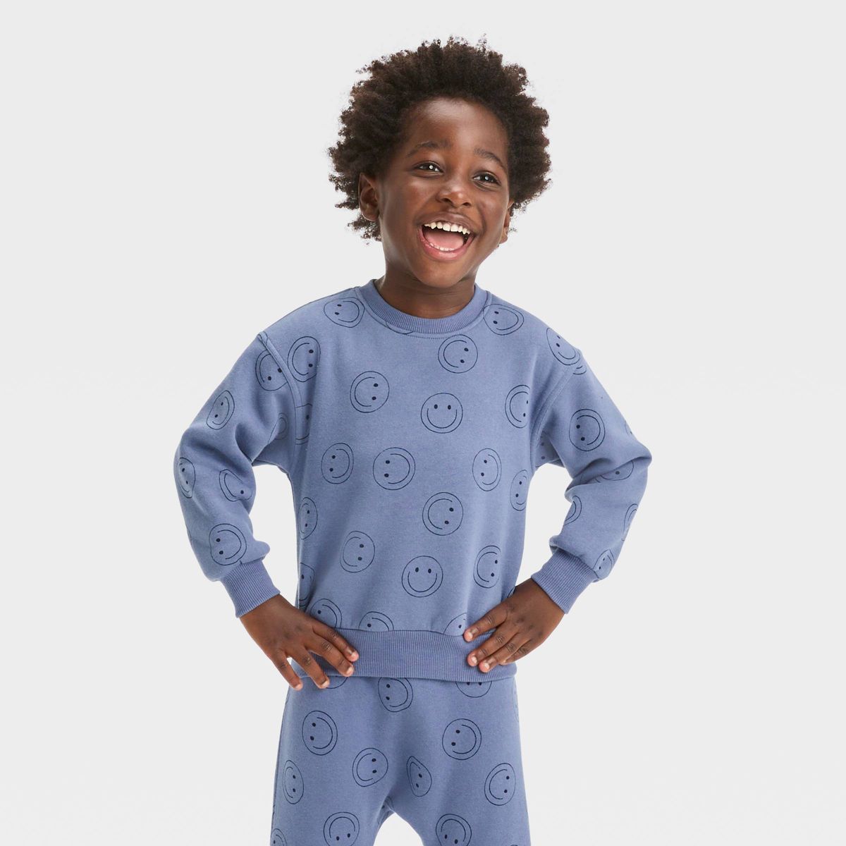 Grayson Mini Toddler Boys' Fleece Crewneck Sweatshirt | Target