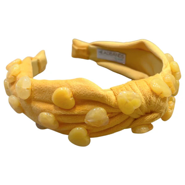 Stone Quartz Traditional Knot Headband - Mustard | Headbands of Hope