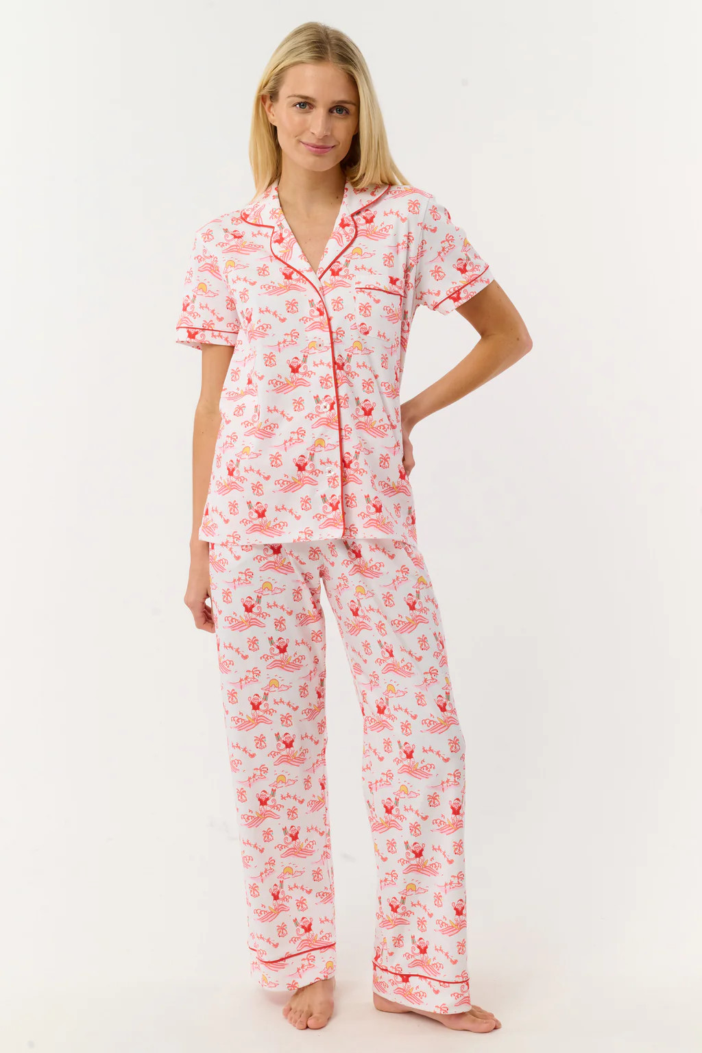 Surfing Santa Fiora Pajamas | Roller Rabbit