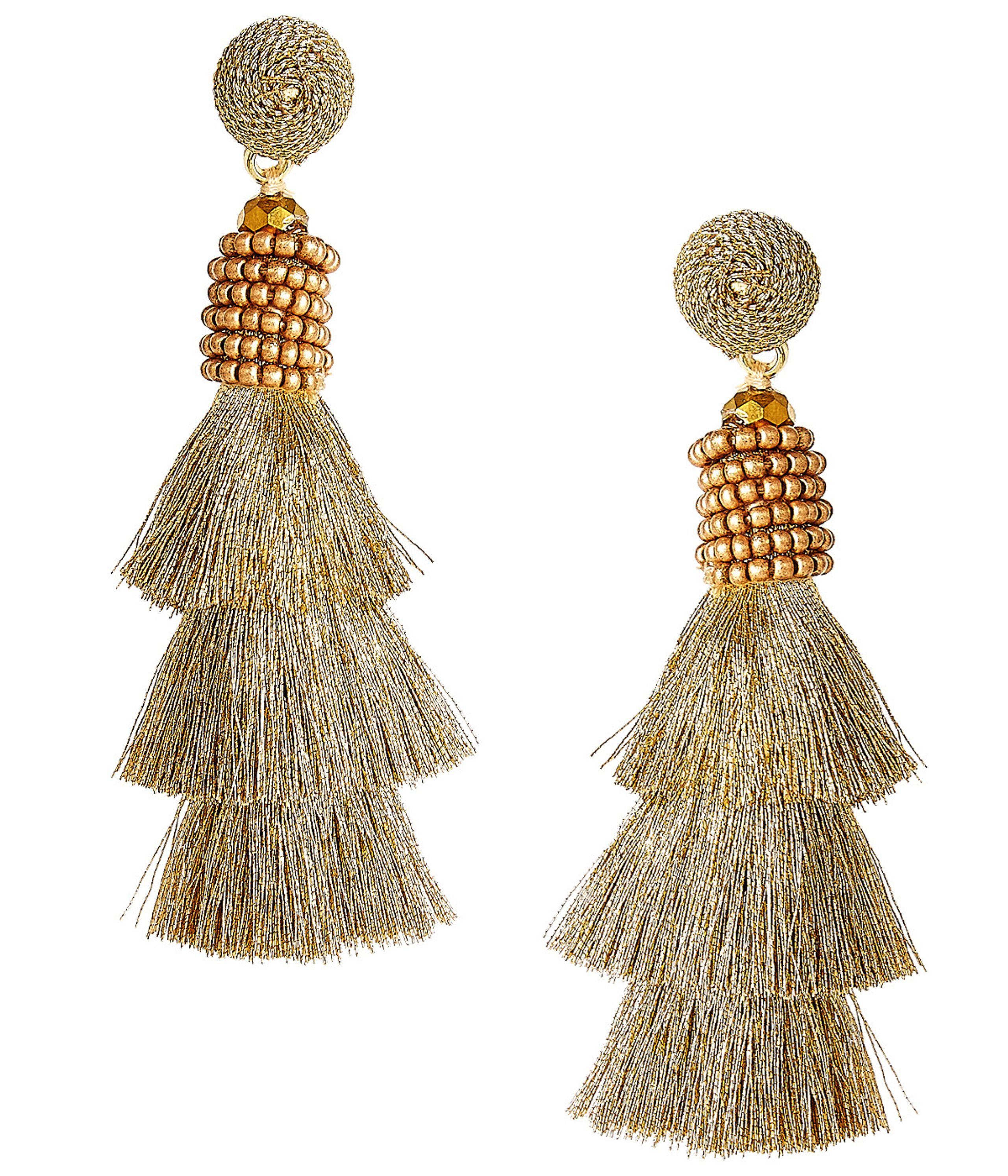 Tassel Earring  - Straw | Lisi Lerch Inc