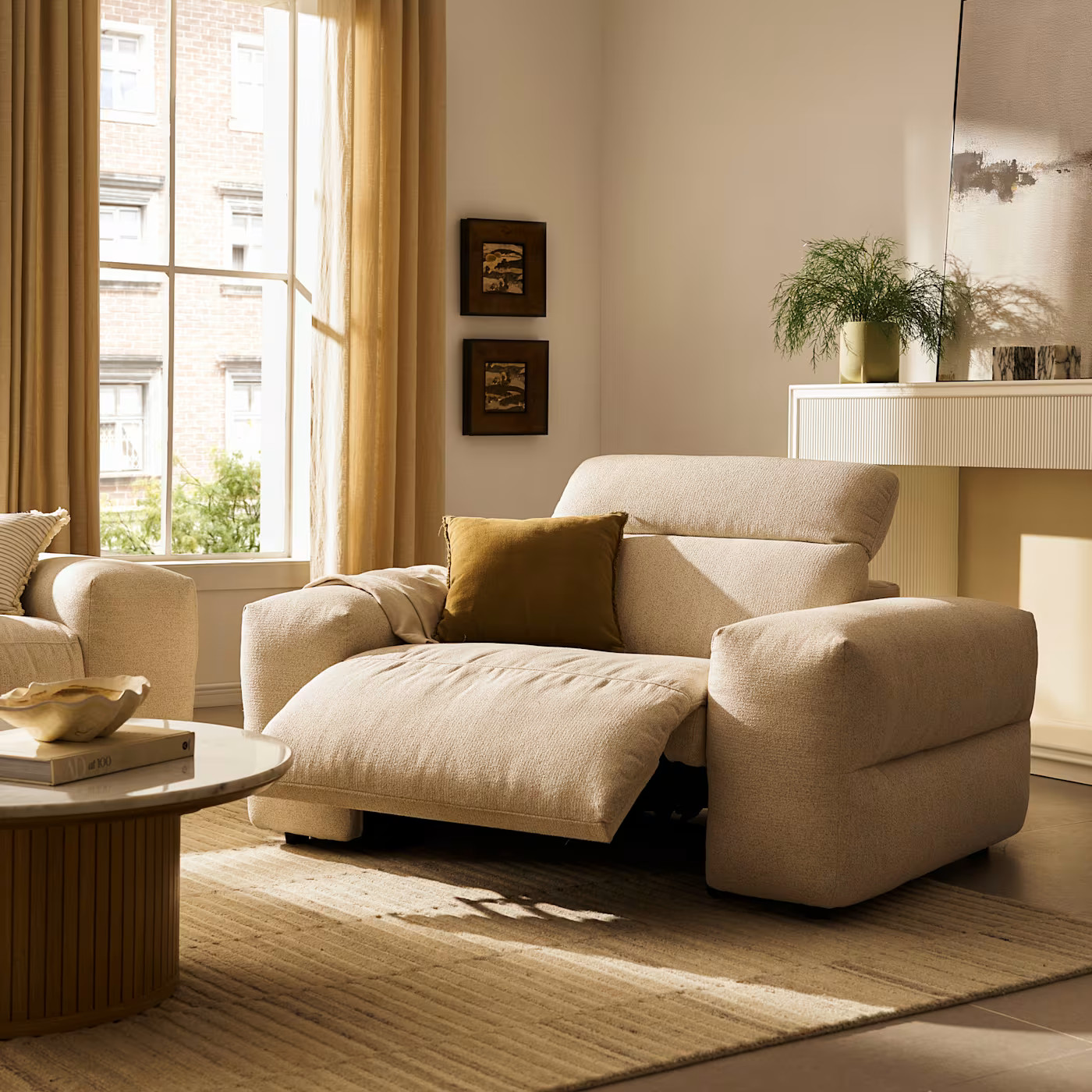 Jaron Performance Fabric Recliner Armchair | Castlery | Castlery US