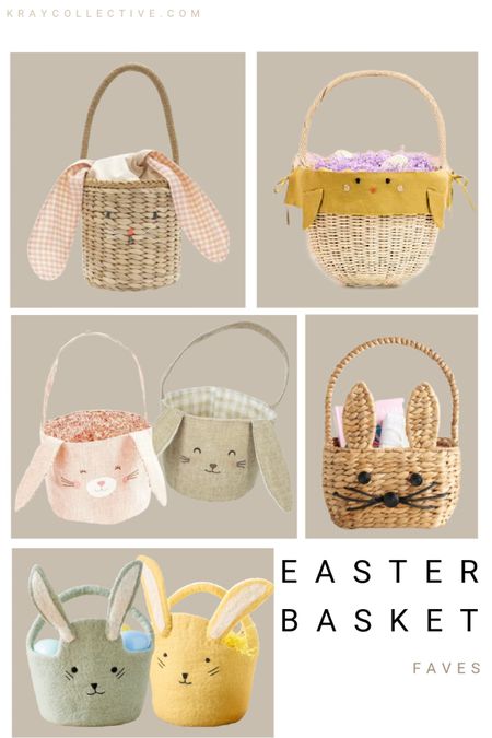 Easter Baskets that won’t disappoint, and ones you will be happy to have year after!  The woven bunny face basket, these ridiculously cute felt bunny baskets will be great for your littlest ones.  The best selling woven bunny basket with gingham bunny ears that tie.  And my favorite this year the woven chick basket from Crate Kids.

Easter baskets | beautiful easter baskets | bunny baskets | Easter Basket ideas | Easter ideas | easter finds | felt easter baskets

#easterbaskets #easterbasketideas #bunnybaskets #eastergifts #easterideas

#LTKSeasonal #LTKGiftGuide #LTKkids