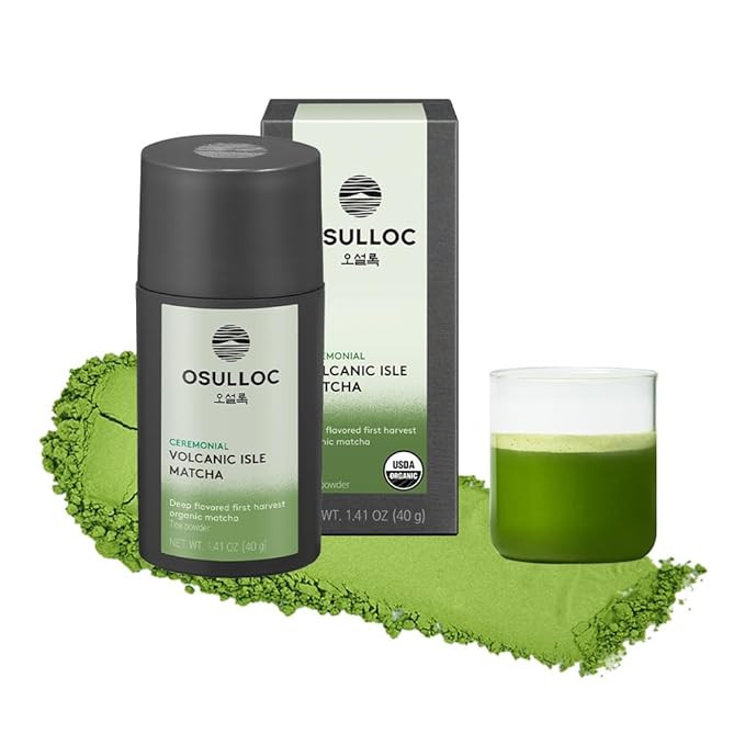 OSULLOC Volcanic Isle Matcha Powder, Ceremonial Grade Korean Matcha for lattes, Green tea powder ... | Amazon (US)