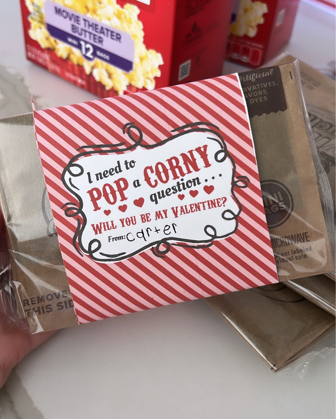Kids valentines care exchange, popcorn valentine, pop a corny question print out, mini popcorn bags

#LTKfamily #LTKSeasonal #LTKkids