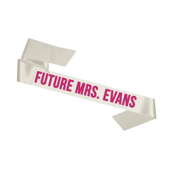 Custom Future Mrs. Sash | Sprinkled With Pink