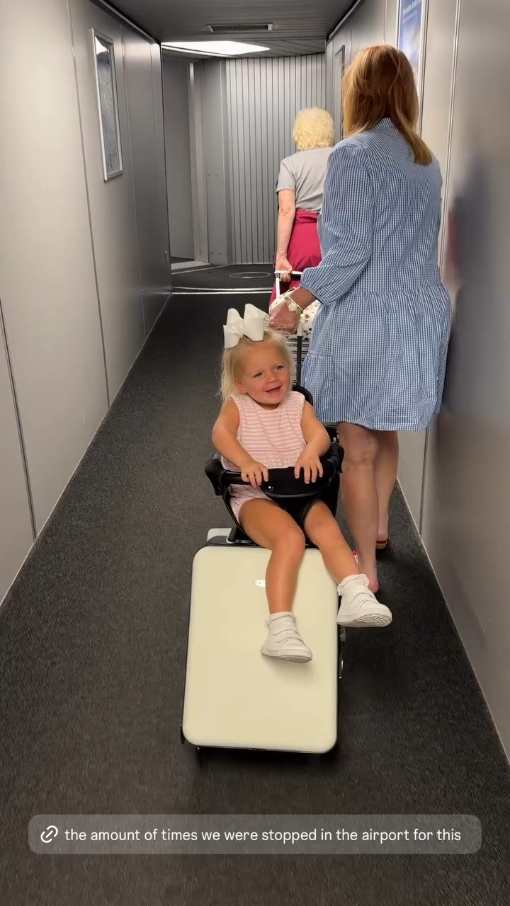 The amount of times we were stopped in the airport for this

#LTKmomlife