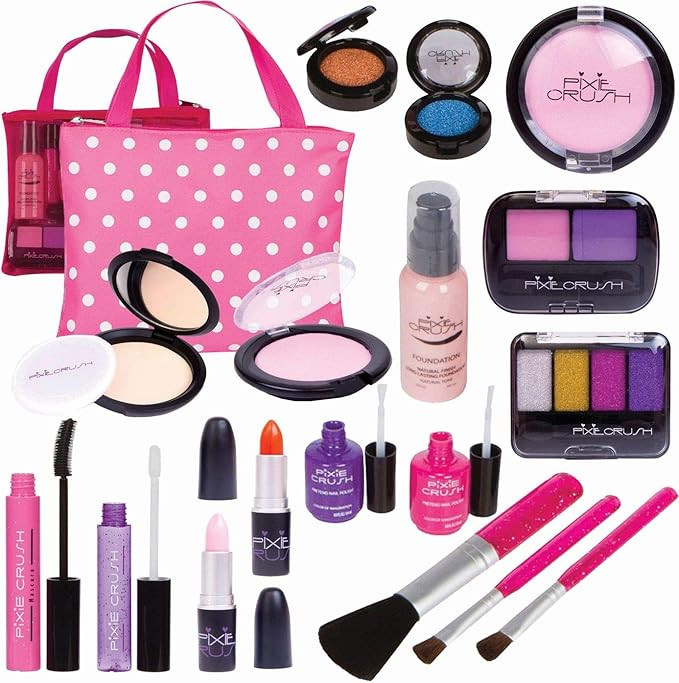 PixieCrush Pretend Makeup Play Deluxe 16 Piece Set for Children | Amazon (US)