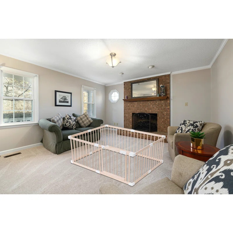 Baby Wooden Playpen In White | Wayfair North America