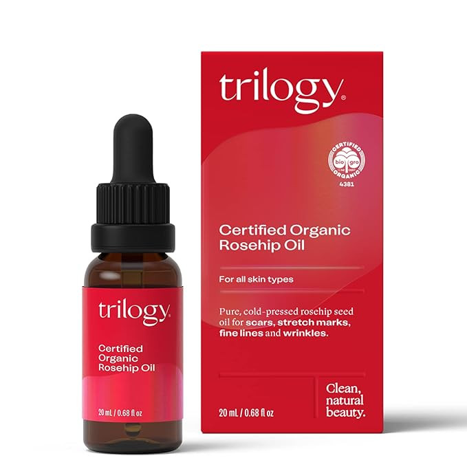 Trilogy Certified Organic Rosehip Oil - Pure Rosehip Oil Reduces the Appearance of Wrinkles, Scar... | Amazon (US)