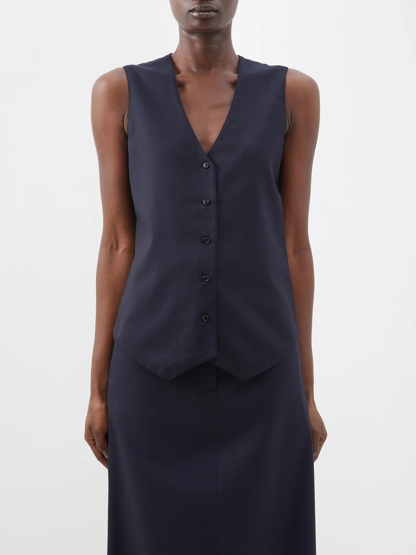 Soft tailored wool suit waistcoat | Raey | Matches (UK)