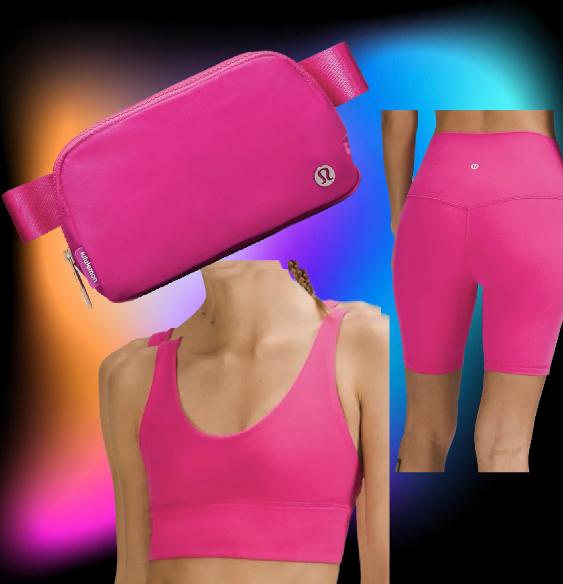 Lululemon Sonic Pink. Belt bag , align shorts. Biker shorts  

#LTKsalealert #LTKstyletip #LTKFind