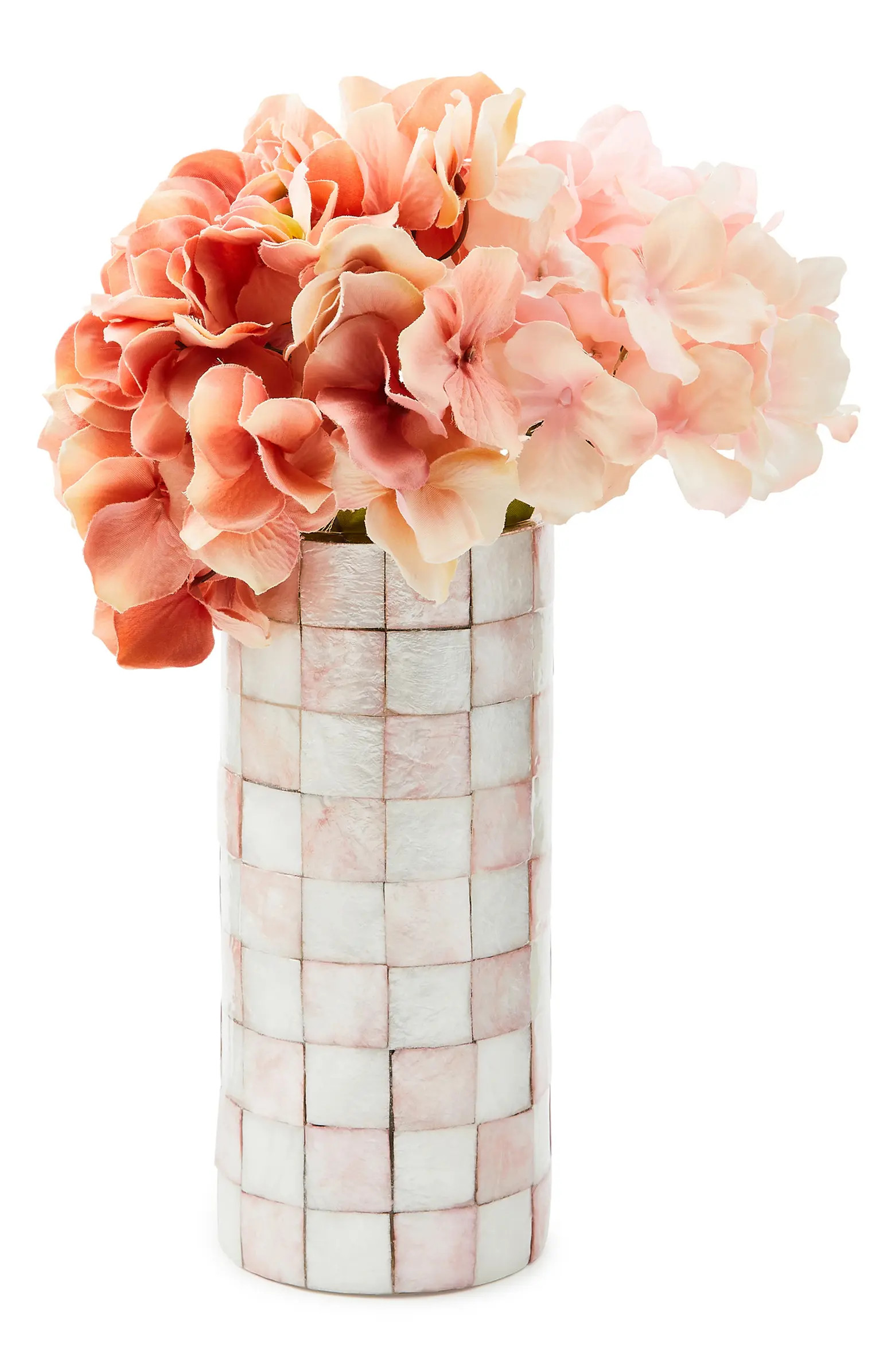 Rosy Check® Capiz Small Vase | Nordstrom